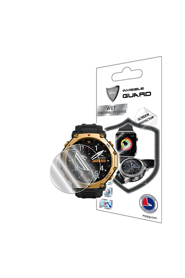 واقي شاشة هيدروجيل (TPU رفيع) متوافق مع ساعة Amazfit T-Rex 3 Pro الذكية مقاس 48 ملم (قطعتان)