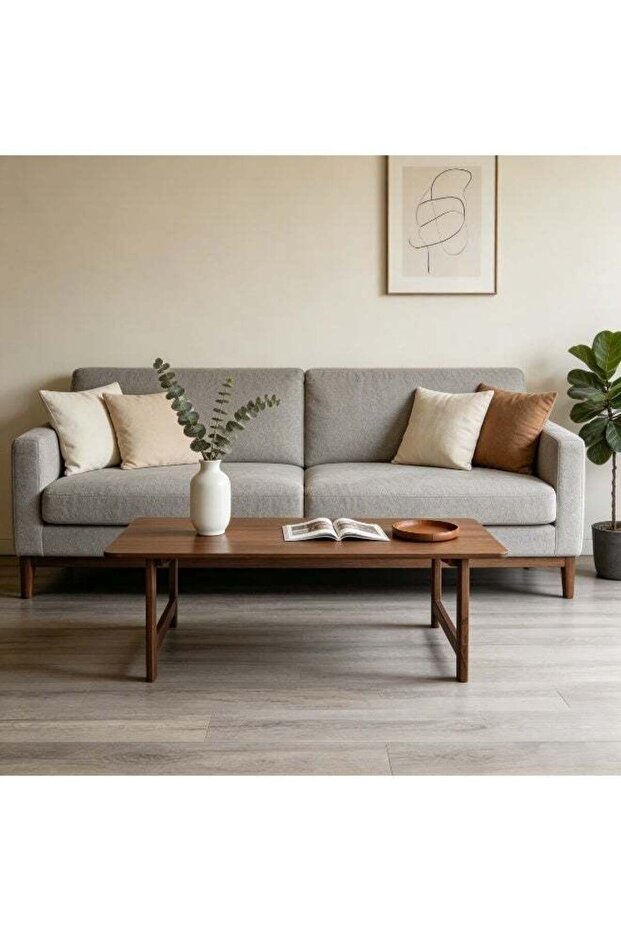 Folding Multifunctional Table in MDF, Suitable for Living Room - Size 100cm x 50cm x 40cm