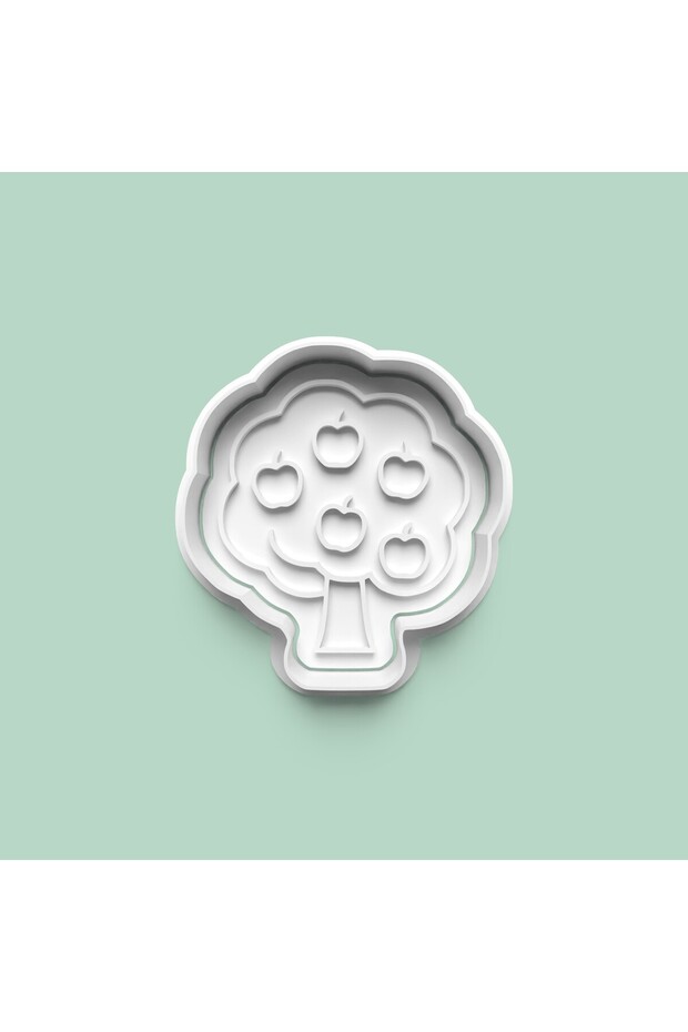 قالب على شكل شجرة التفاح لصنع الكوكيز وقالب عجينة السكر 0974-2