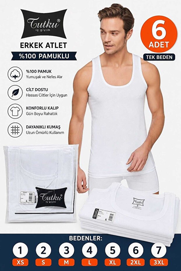 100% Cotton Men's Combed Cotton Undershirts (Skin-Friendly and Durable) – Advantage Pack of 6