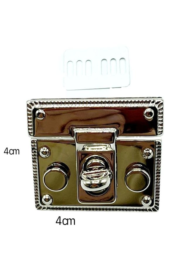 Rotary Bag Lock 4 X 4 cm Silver