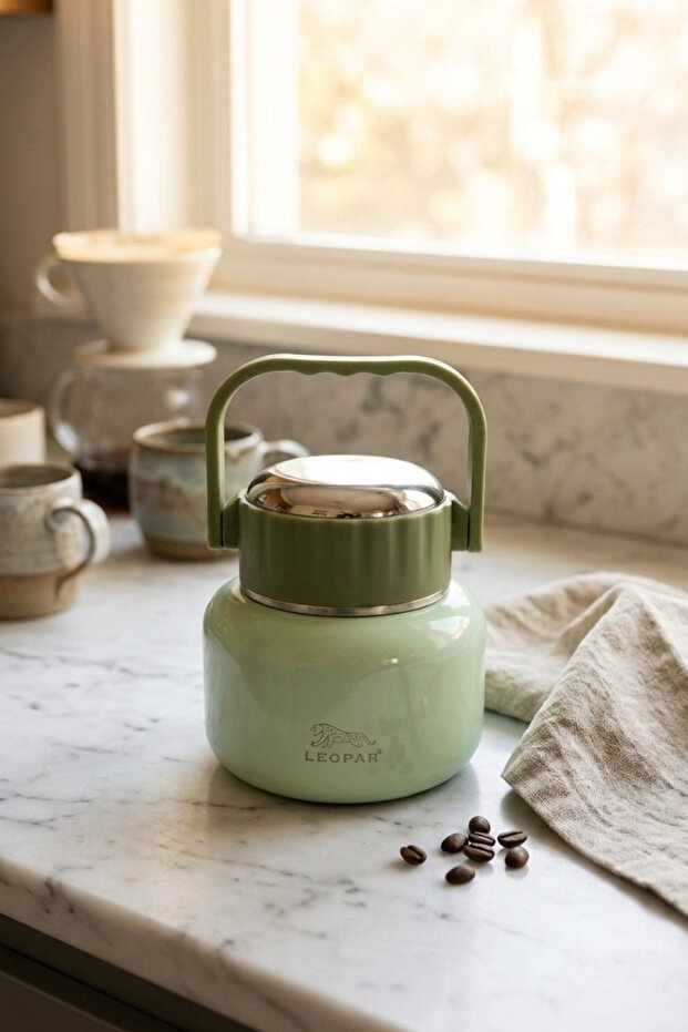 Leopard 500 ml Food Thermos with Spoon Yk1516