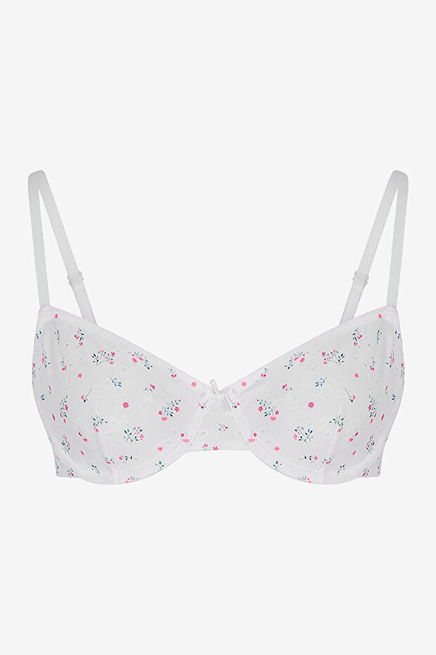 Women Wire White Lifting Wired Bra