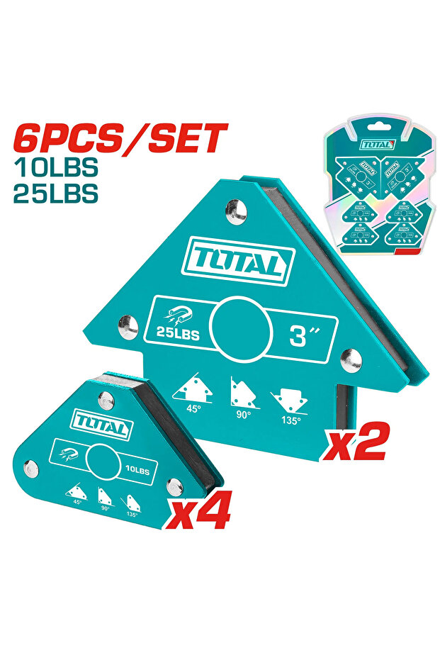 طقم زاوية لحام 6PCS/SET طقم TAMWH6002 توتال
