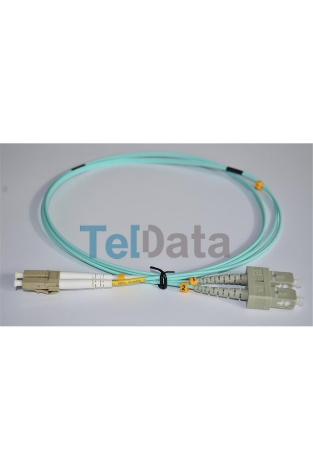 Teldata Tld-Sclcom31 Sc-Upc-Lc-Upc mm Dx Om3 1 Metre Fiber Optic Patchcord