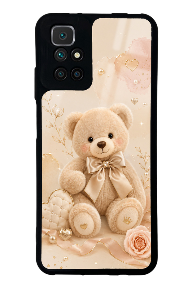 Xiaomi Redmi 10 Pearl Teddy Design Glossy Phone Case