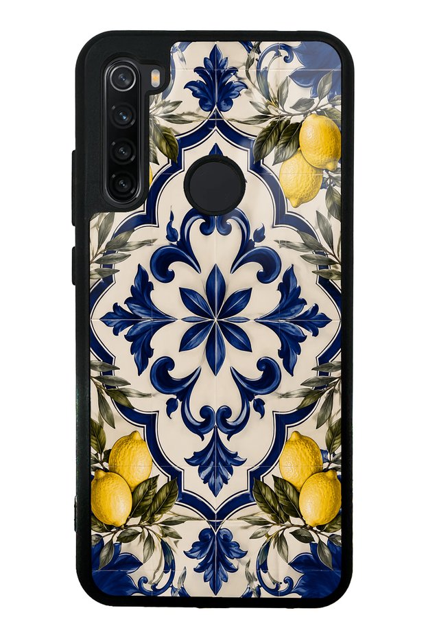 Xiaomi Redmi Note 8 Royal Lemon Mosaic Design Glossy Phone Case