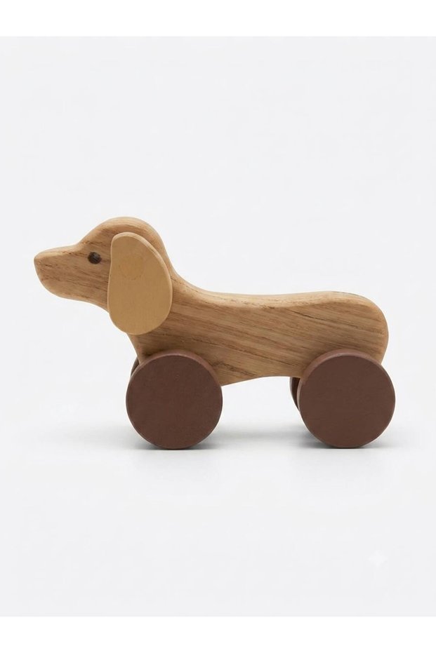 Montessori Wooden Sausage Dog with Wheels