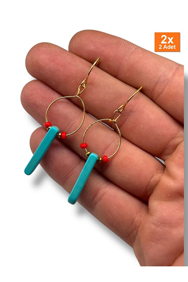 أقراط مصنوعة يدويًا بتصميم خاص كهدية