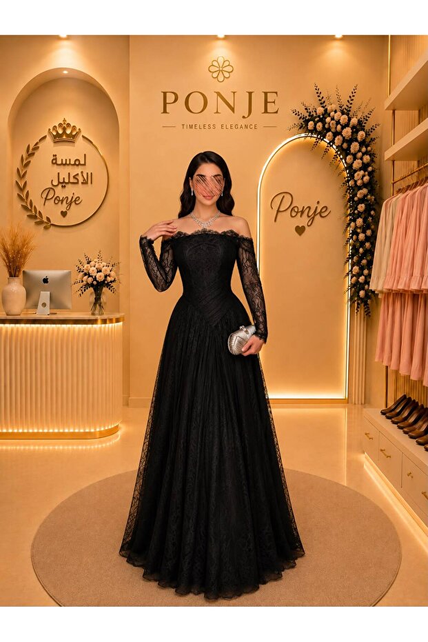 فستان يجسد الأناقة الراقية بتصميم فاخر