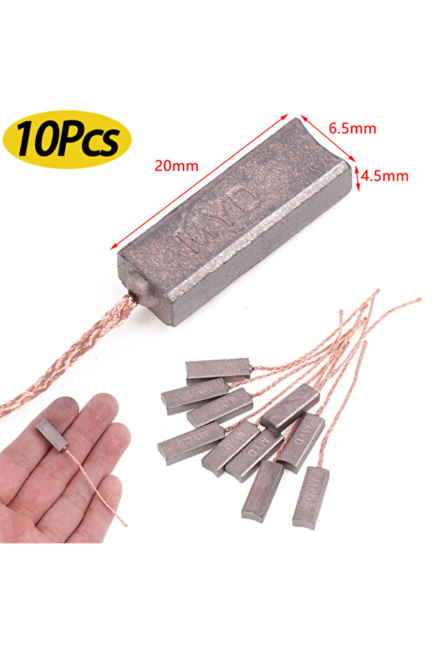 10PCS High Copper Generator Carbon Brushes Alternator Regulator For BYD 4.5X6.5X20mm