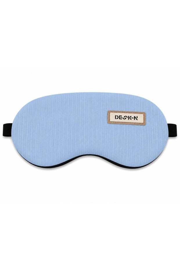 Soft Sleep Eye Mask for Men & Women, Light Blocking Travel Sleeping Mask, Comfortable Adjustable Eye Cover for Home, Flight, Camping & Meditation, Blue