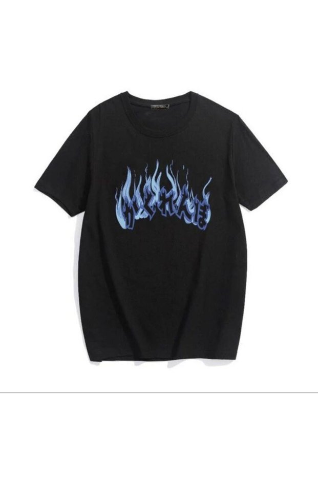 Calle Unisex Colorful Oversize Printed T-Shirt Streetwear Comfortable Fit Daily Premium