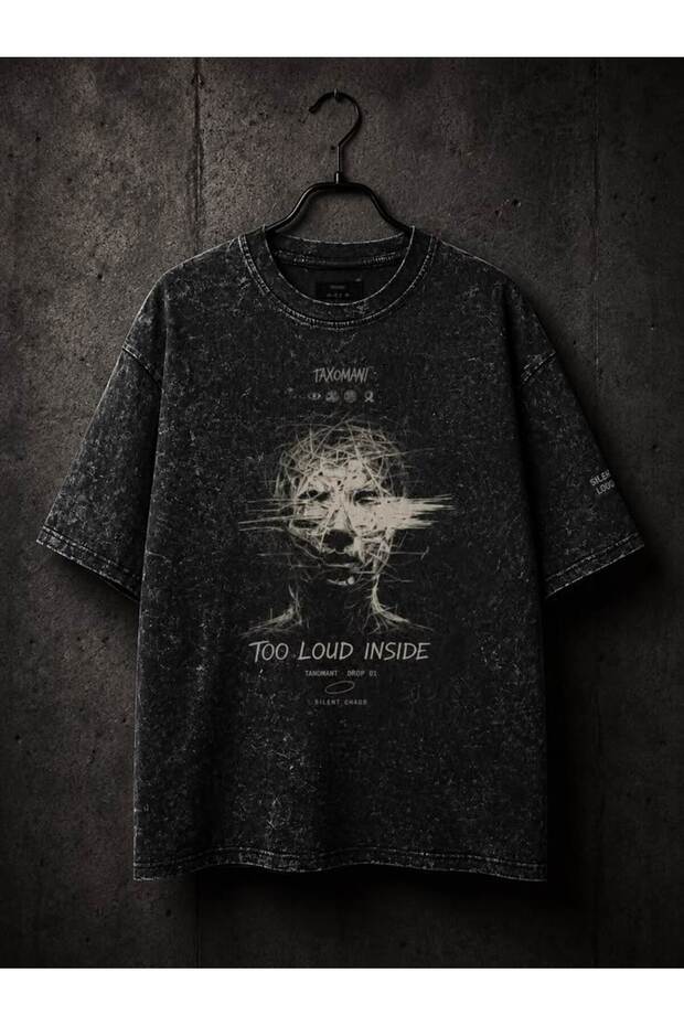 Unisex Colorful Oversize Printed T-Shirt Streetwear Comfortable Fit Daily Premium