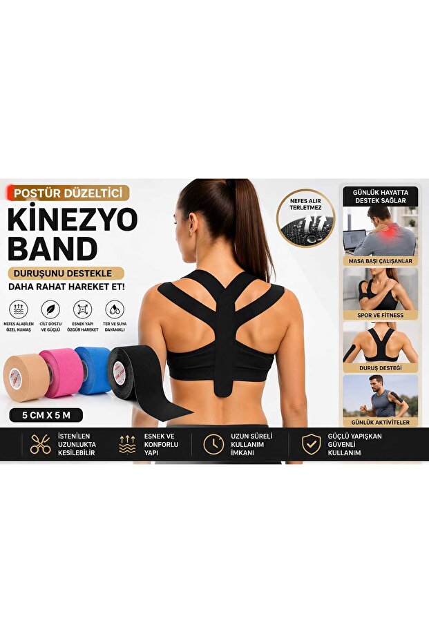 Kinesiology Tape Sports Muscle Support Tape Elastic Kinesio Tape 5 cm X 5 m