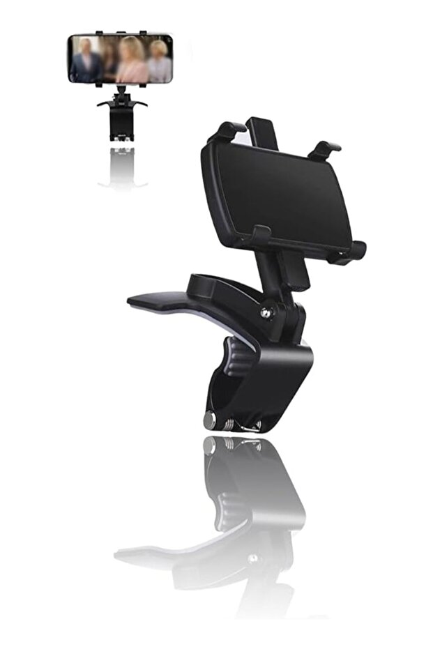 360° Rotating Car Phone Holder, Dashboard & Vent Mount,Smartphone Compatible, Adjustable Clip, Multi-Angle Viewing,