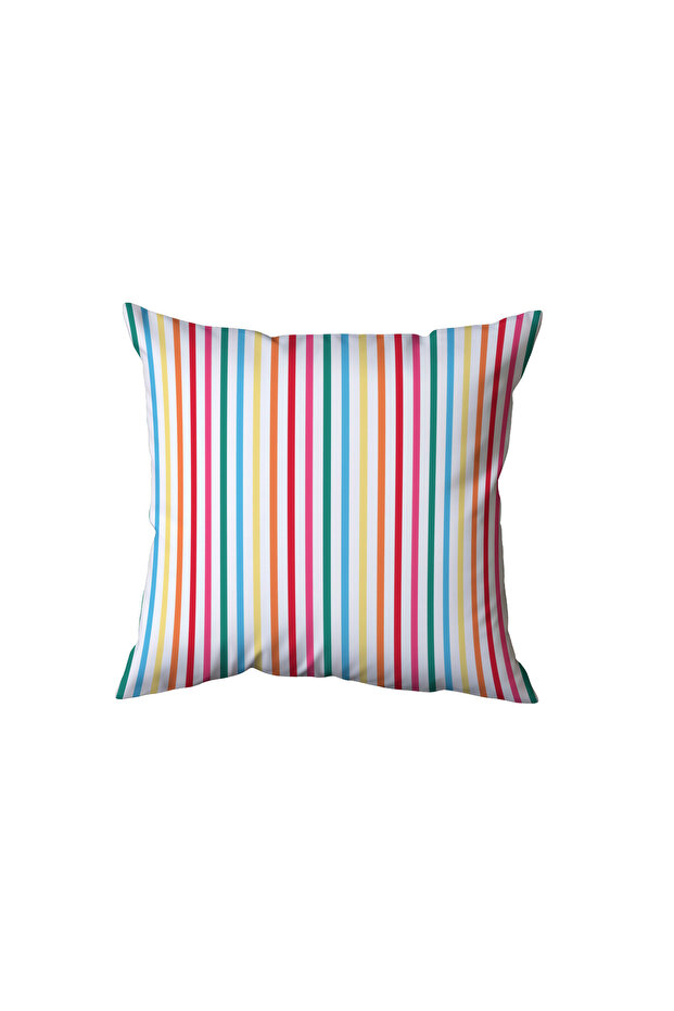 Colorful Striped Pillow, Gift