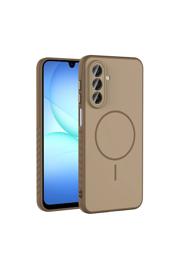 Galaxy A17 Case with Camera Lens Protection Magsafe Supported Silicone Brsa