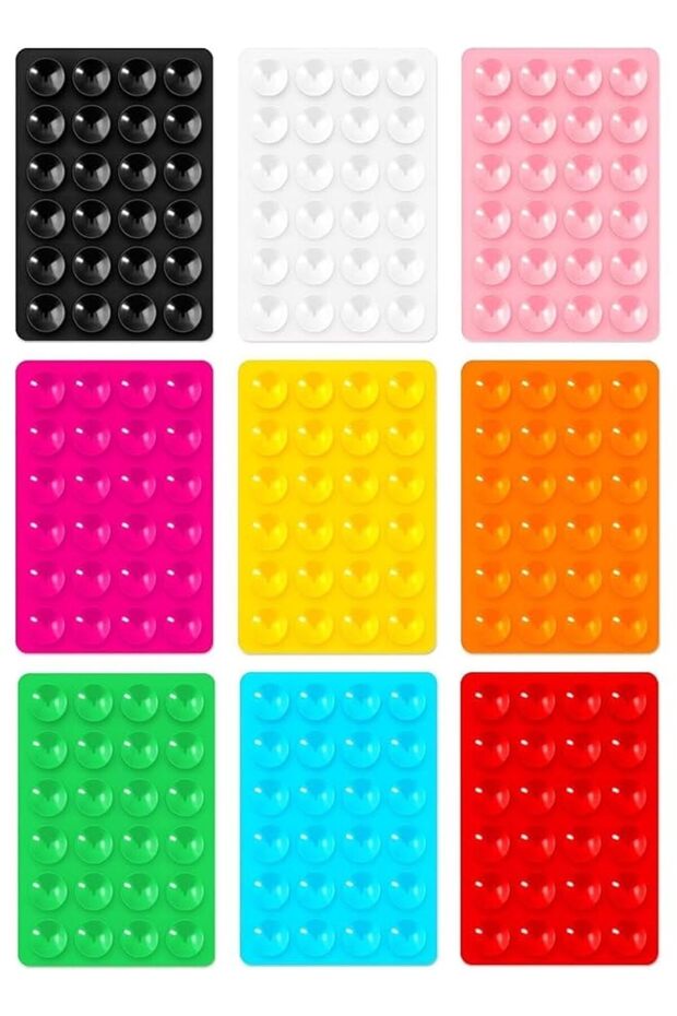 9-Pack Suction Cup Sticky Phone Mounts