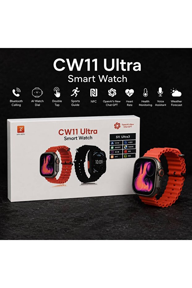 CW11 Ultra Smart Watch Black