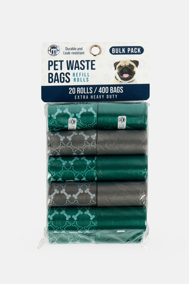 20 Pieces Rolls Pet Waste Bags, Multicolor