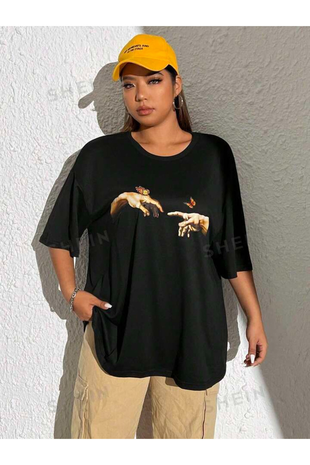 Unisex Printed oversized T-shirt