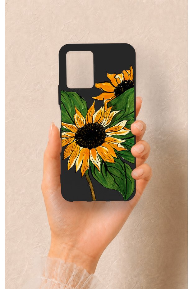 Vivo Y33S Compatible Moonflower Patterned Silicone Case