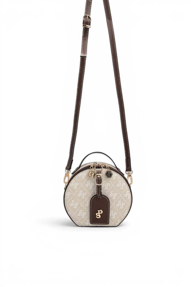 Stone - Brown Monogram Women's Crossbody Bag Sp1163