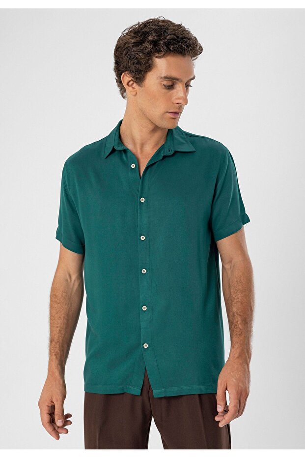 Short Sleeve Regular Fit Men's Shirt
