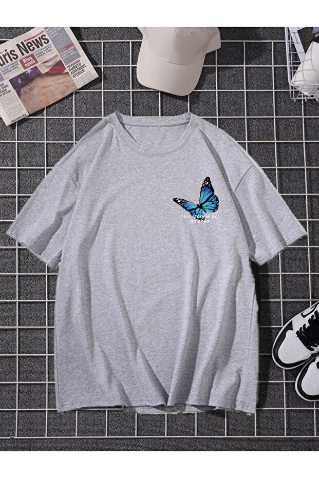 Women's Oversize Butterfly Printed T-shirt