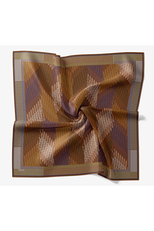 وشاح ناعم بلون برتقالي