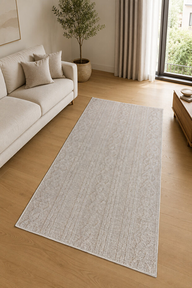Non-Slip Base Machine Washable Digital Printed Chenille Woven Rug