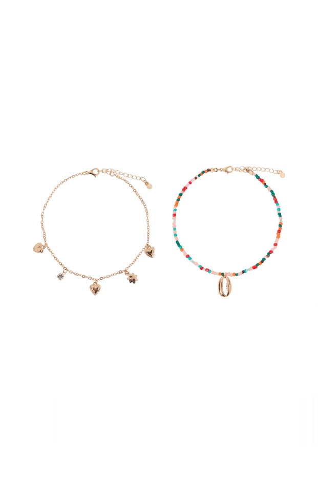 Set bratari de picior, Mix culori