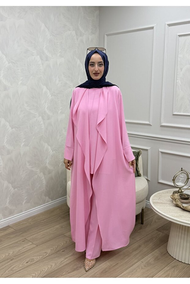 Nora 3-Piece Set Pink Practical Use-Supporting Form