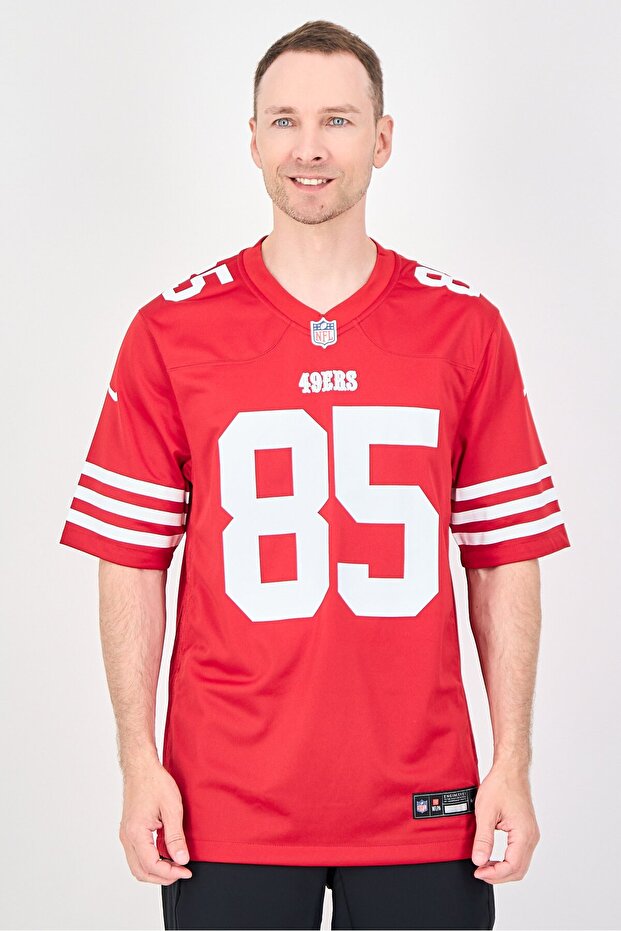 x Genuine Merchandise Men Sportswear Fit Short Sleeve San Francisco Baseball Jersey, Red