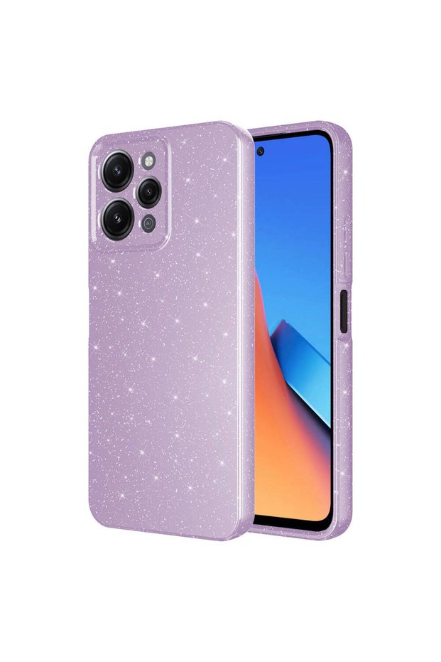 Xiaomi Redmi 12 Case Camera Protected Silvery Silicone Superior Protection Omsy