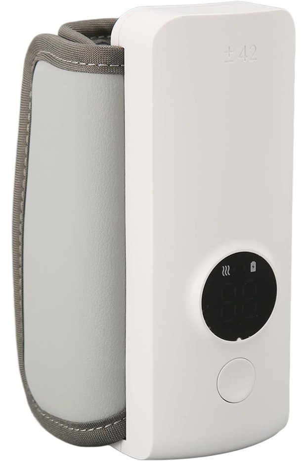 Portable Baby Bottle Warmer, USB Rechargeable Milk & Water Warmer, 6 Temp Settings for Travel