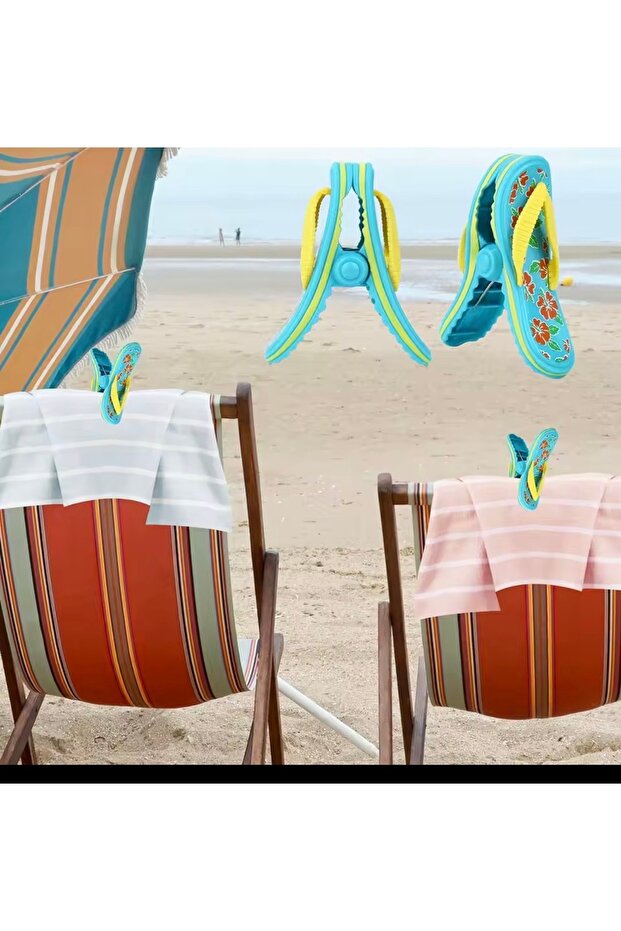Optional / Figured Sunbed Towel Holder Wind Preventing Fixing Device (Set of 2)