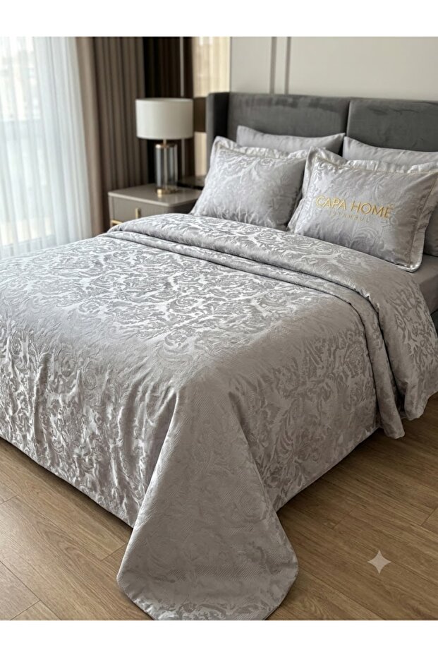 Bedspread Set Satin Jacquard
