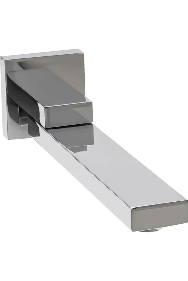 Bathroom faucet - Stainless steel - 180° swivel - G1/2 connector - Countertop mount - 23 x 6 cm - Chrome plated