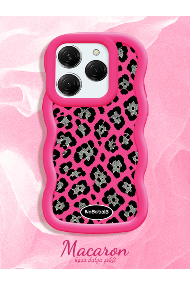 Tecno Spark 20 Pro 4g Compatible Wavy Frame Leopard Print High Quality Silicone Phone Case