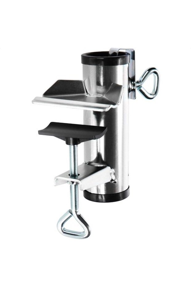 Metal parasol holder - parasol stand for balcony, terrace or table - balcony parasol holder XL (01 piece - Ø 25-38mm)
