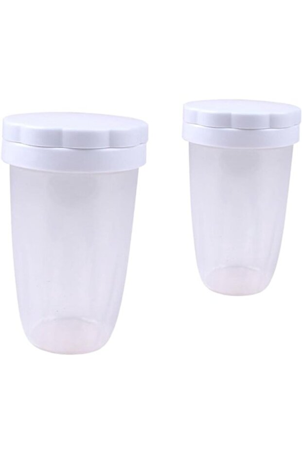 2 Pieces Manual Sieve Plastic Flour Sieve Baking Pastry Tools Flour Sieve, 7*11.4cm