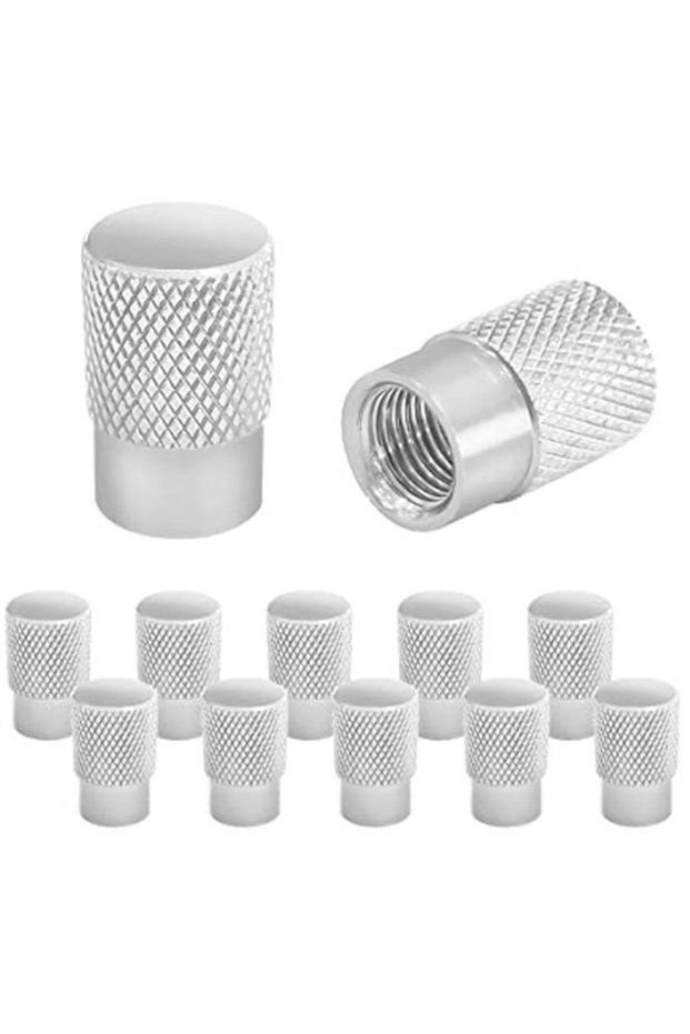 12 Valve Caps for Cars, Motorcycles, and Bicycles - Corrosion and Dust Resistant - General Automotive Parts