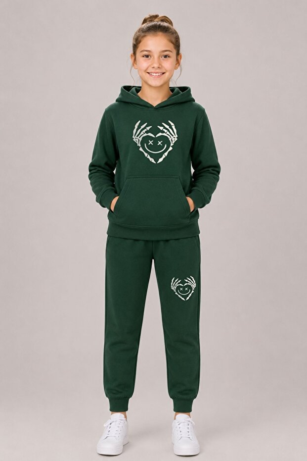 Armikids School and Daily Wear Printed Hooded Kangaroo Pocket Set