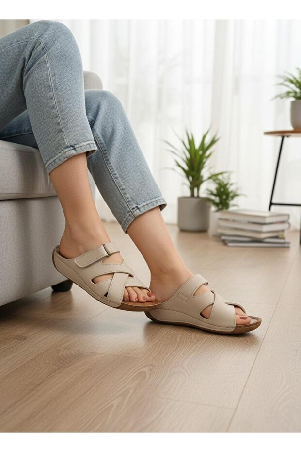 Roy&Jones Women's Anatomical Velcro Slippers K500-102
