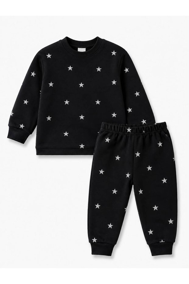 Thermal Suede Unisex Baby Kids Tracksuit Set Long Sleeve Soft Flexible Comfortable Fit Daily Seasonal Bottom Top Set
