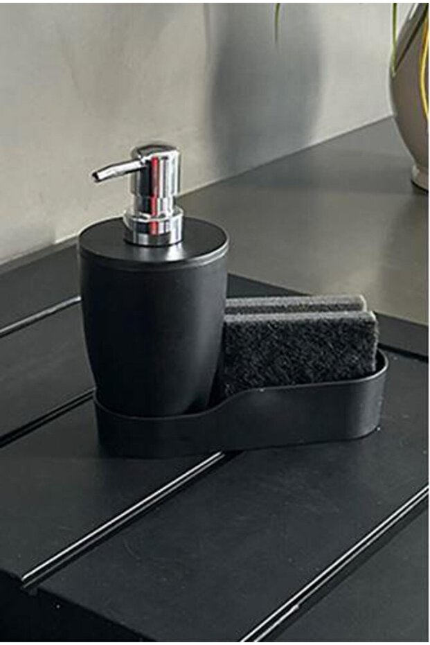 Primanova Black Pure Kitchen Liquid Soap Dispenser M-E91-06