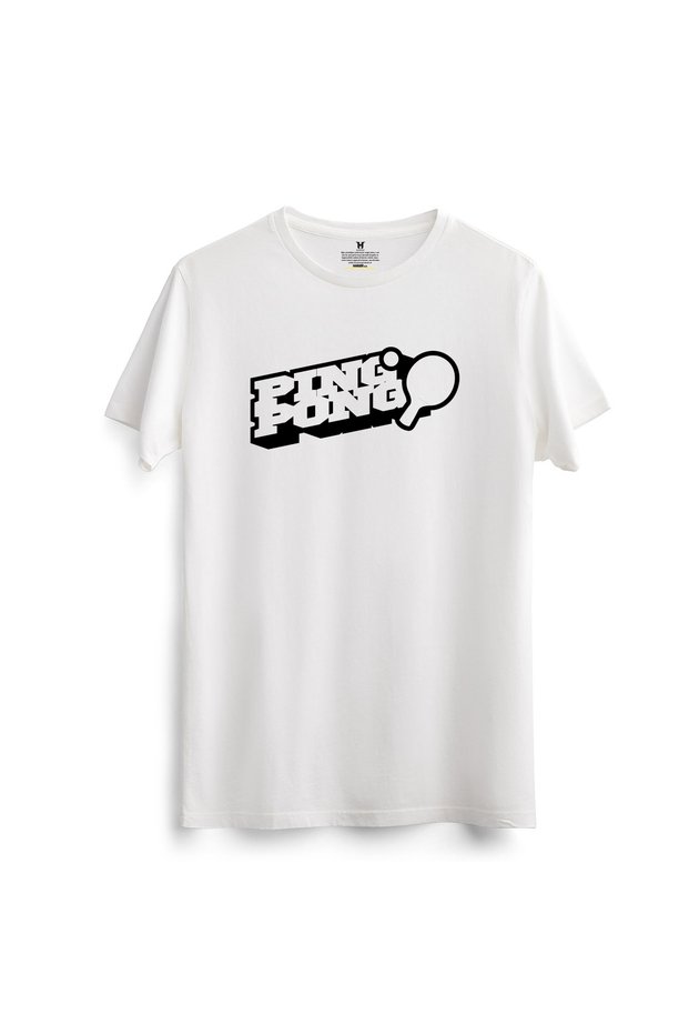 Table Tennis Printed Cotton T-Shirt Table Tennis T-Shirt