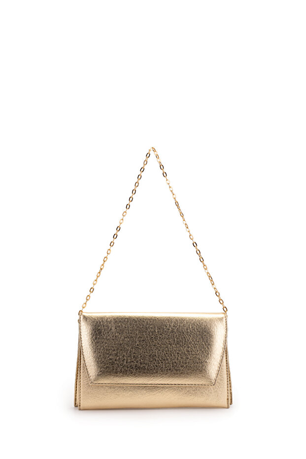 Envelope Cover Thin Women's Shoulder Bag Atlas Gold Patent Leather